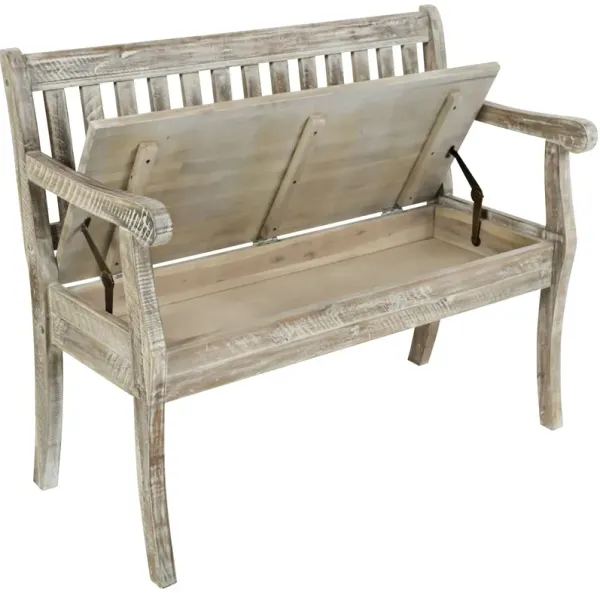 Jofran Artisans Craft Storage Bench