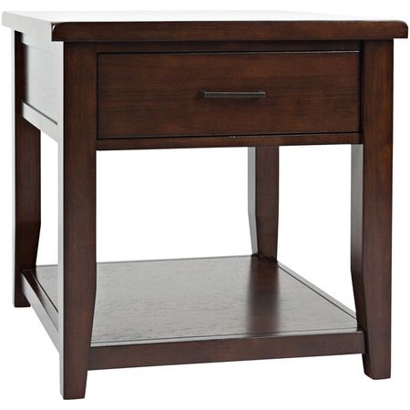 Twin Cities Dark Brown End Table