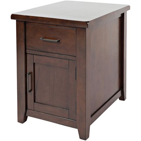 Twin Cities Dark Brown Chairside Table