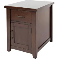 Twin Cities Dark Brown Chairside Table