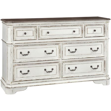 Magnolia Manor White Dresser 