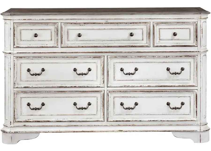 Magnolia Manor White Dresser 