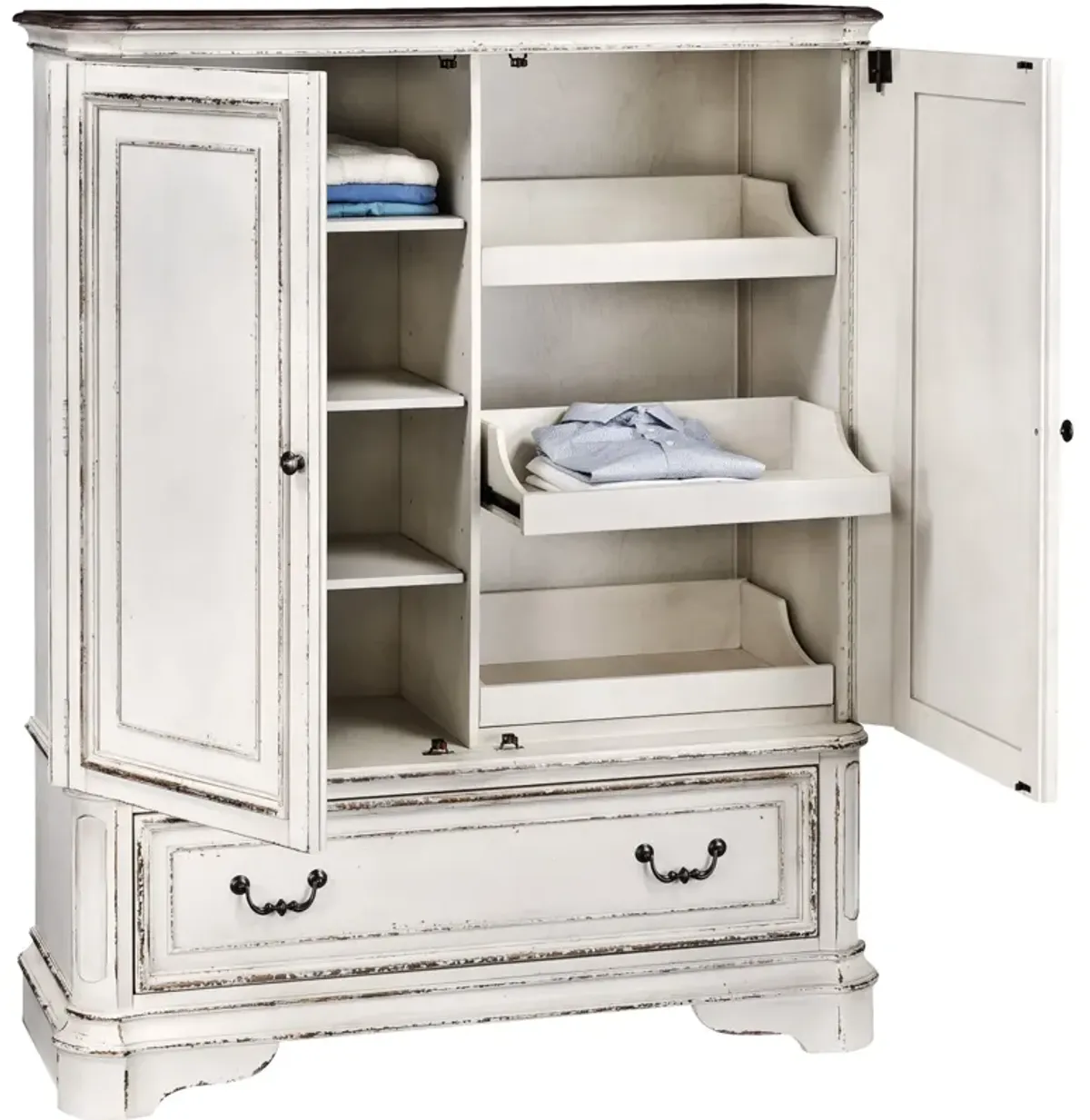 | Magnolia Manor Door Chest | Antique White