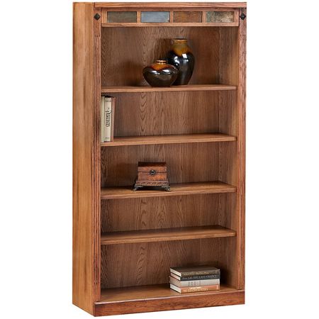 Sante Fe 60" Rustic Oak Bookcase