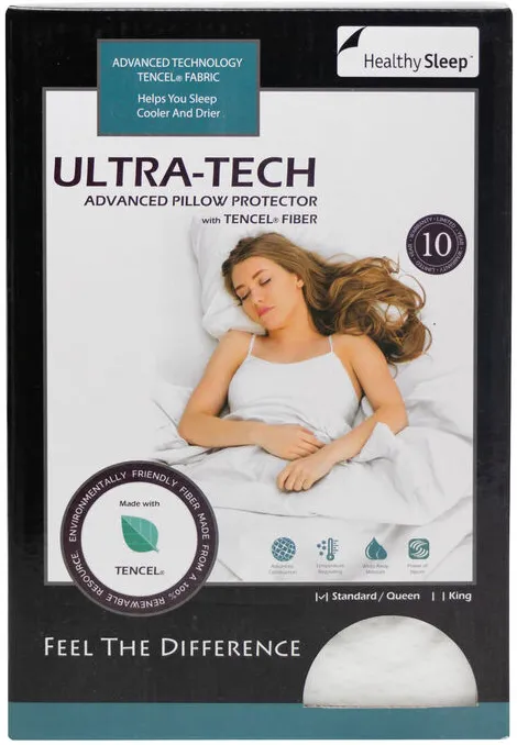 Healthy Sleep Restore And Calm Queen Pillow Mattress Protector 
