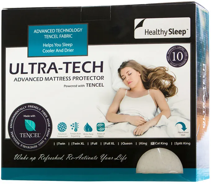 Healthy Sleep Restore And Calm Queen Mattress Protector 