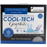 Healthy Sleep Refresh And Chill Graphite Twin XL Mattress Protector 