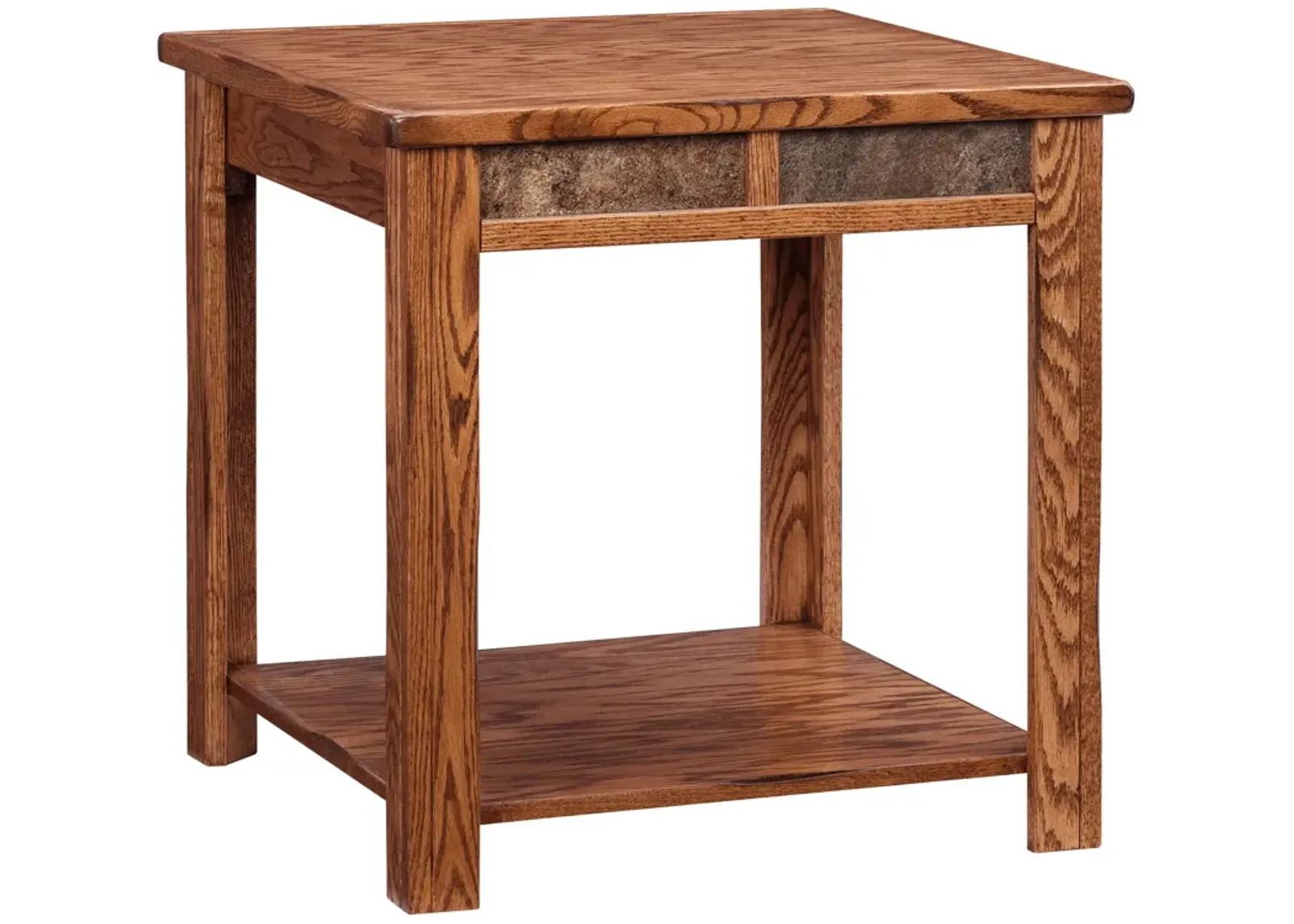 | Evanston Rustic End Table | Antique Oak