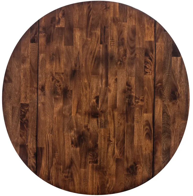 Intercon | Kona Round Drop Leaf Dining Table | Raisin