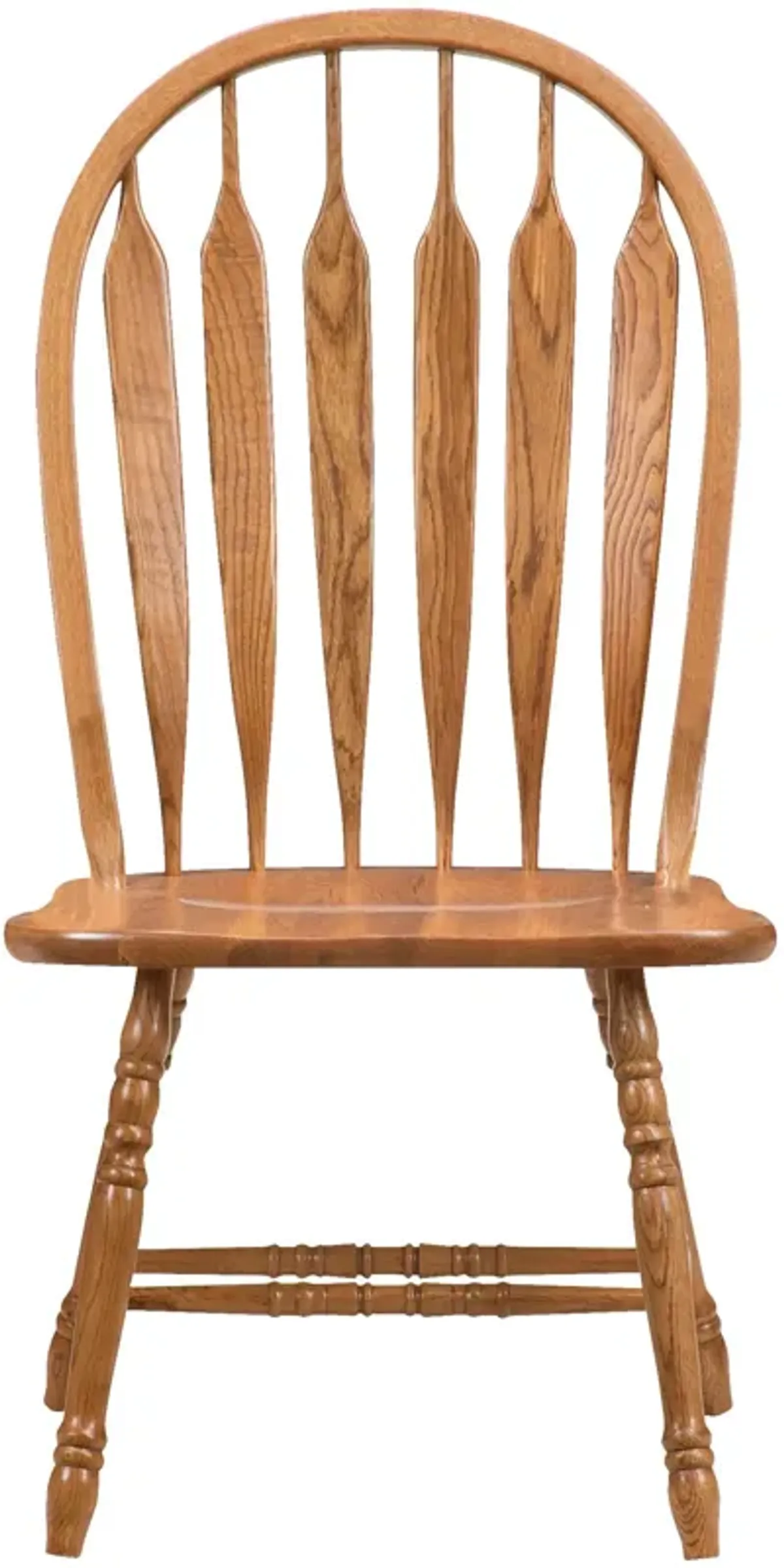 Jefferson Oak Curved Arrow Side Chair