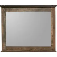 Trinell Rustic Plank Mirror