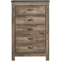 Trinell Rustic Plank Chest