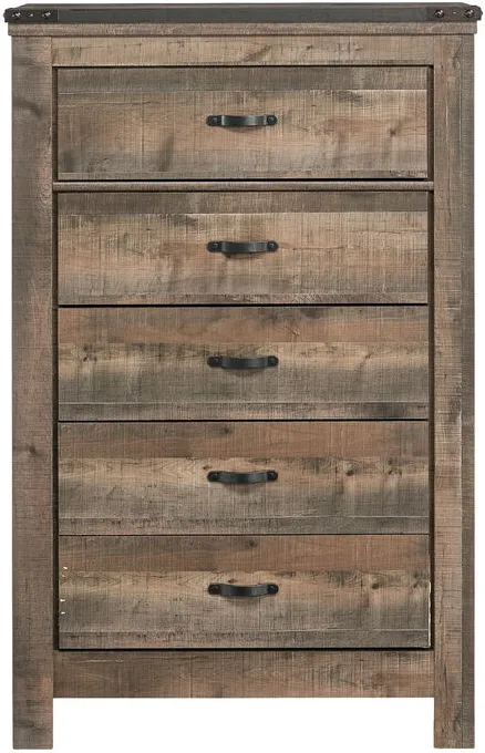 Trinell Rustic Plank Chest