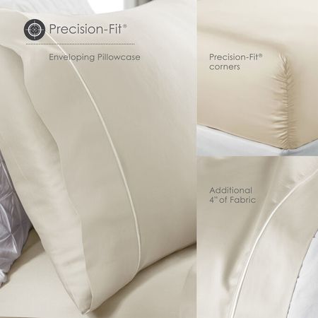 Fabrictech White King Luxury Microfiber Sheet Set