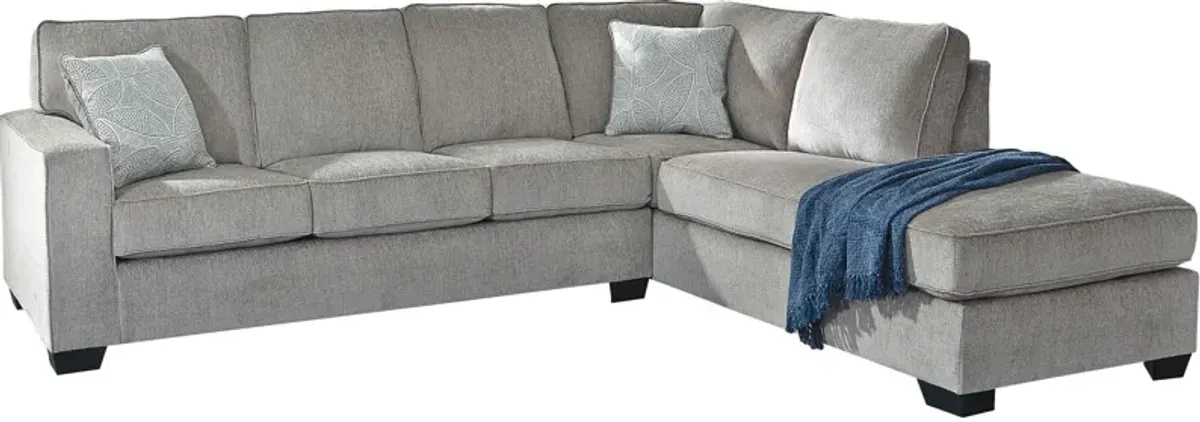 Ashley Furniture Riles Right Chaise Sectional and Ottoman