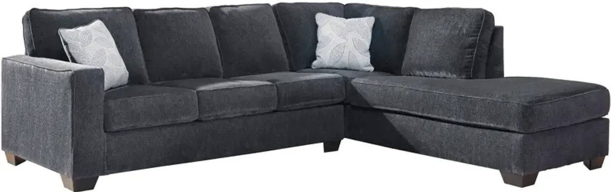 Ashley Furniture Riles Right Chaise Sectional and Ottoman