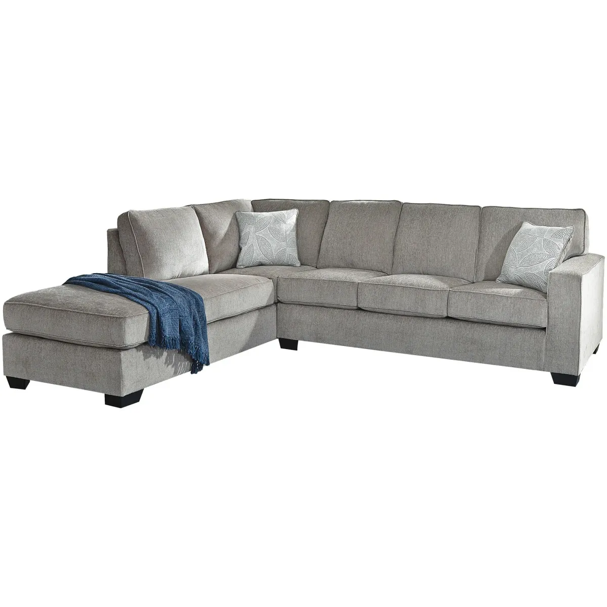 Ashley Furniture Riles Left Chaise Sectional and Ottoman