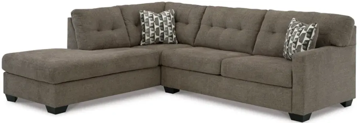 Ashley Furniture Mahoney Left Chaise Sectional and Ottoman