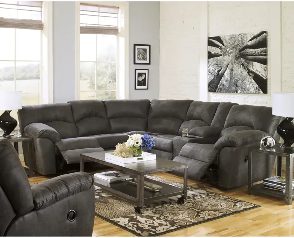 Grover Sectional and Recliner with Coffee Table and 2 End Tables