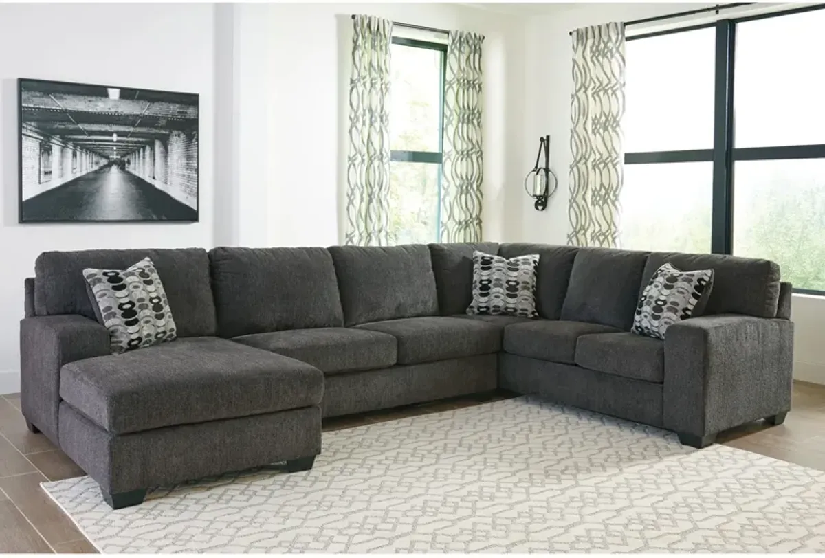 Slumberland Ballinasloe Left Chaise Sectional with Coffee Table and 2 End Tables