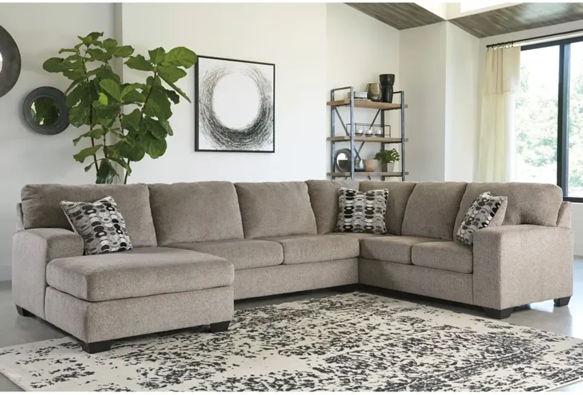 Slumberland Ballinasloe Left Chaise Sectional with Coffee Table and 2 End Tables