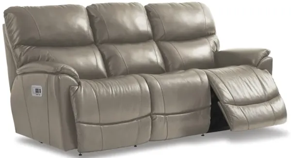 La-Z-Boy Trouper Leather Tri Power Reclining Sofa and Loveseat