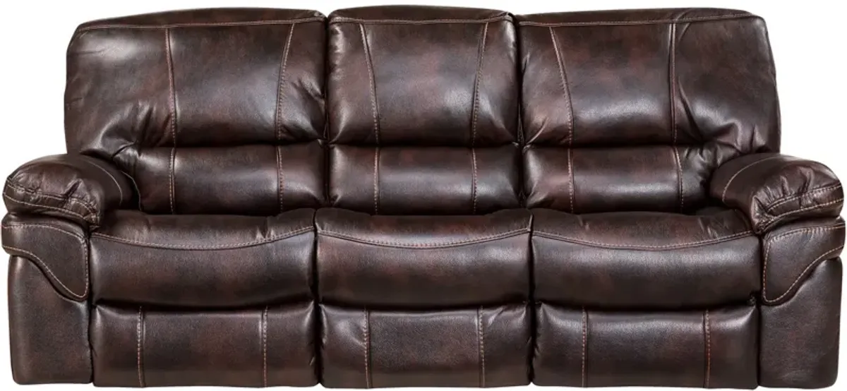 Man-Wah Cheers Valdez Reclining Sofa and Glider Console Loveseat