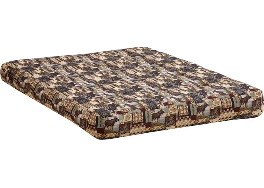 Kodiak Furniture | Northwoods Peters Cabin Futon Mattress | Bears & Moose Pattern