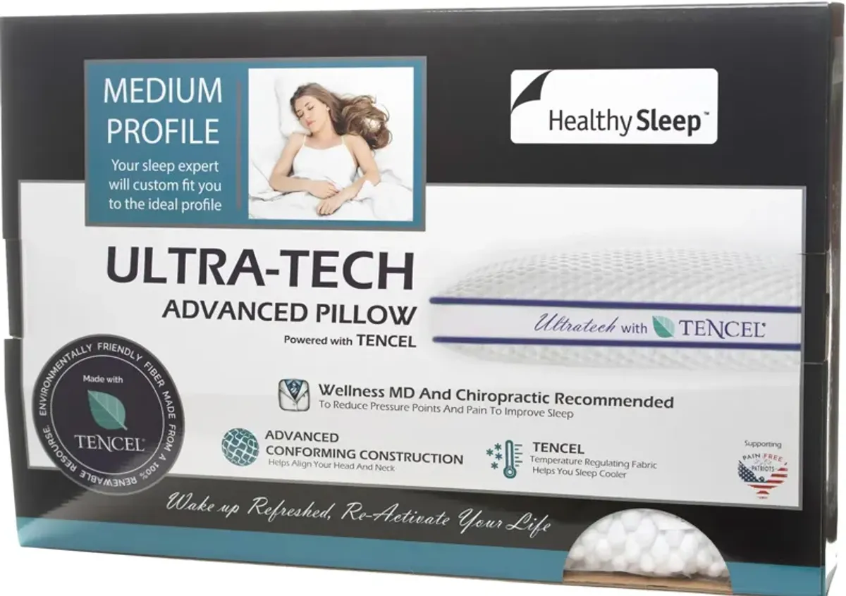 Healthy Sleep Ultra-Tech Medium Profile Pillow
