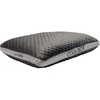 Healthy Sleep Queen Refresh And Chill Graphite Low Profile Pillow 