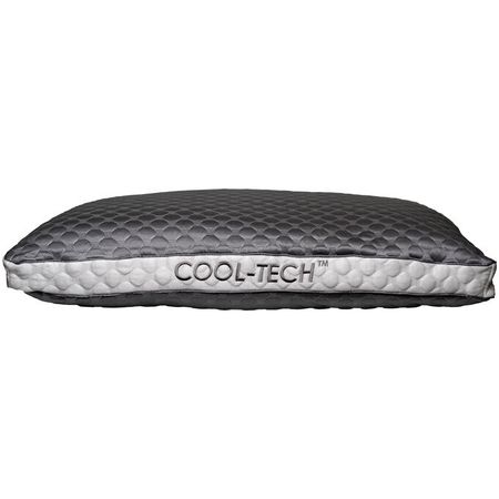 Healthy Sleep King Refresh And Chill Graphite Low Profile Pillow 