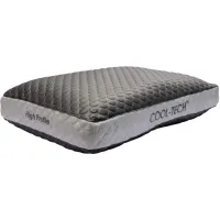 Healthy Sleep King Refresh And Chill Graphite High Profile Pillow 