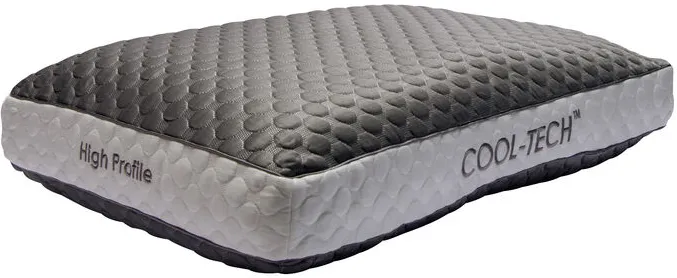 Healthy Sleep King Refresh And Chill Graphite High Profile Pillow 
