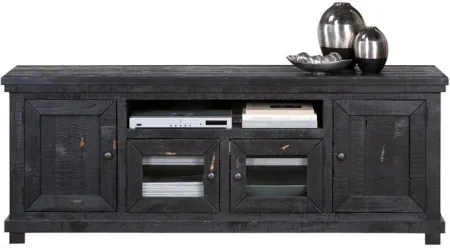 Willow Distressed Black 74" Console