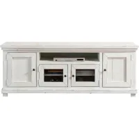 Willow Distressed White 74" Console