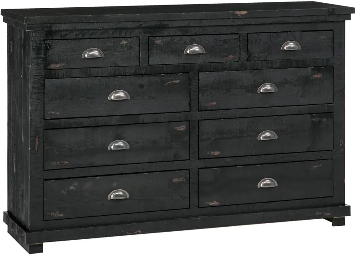 | Willow Dresser | Distressed Black