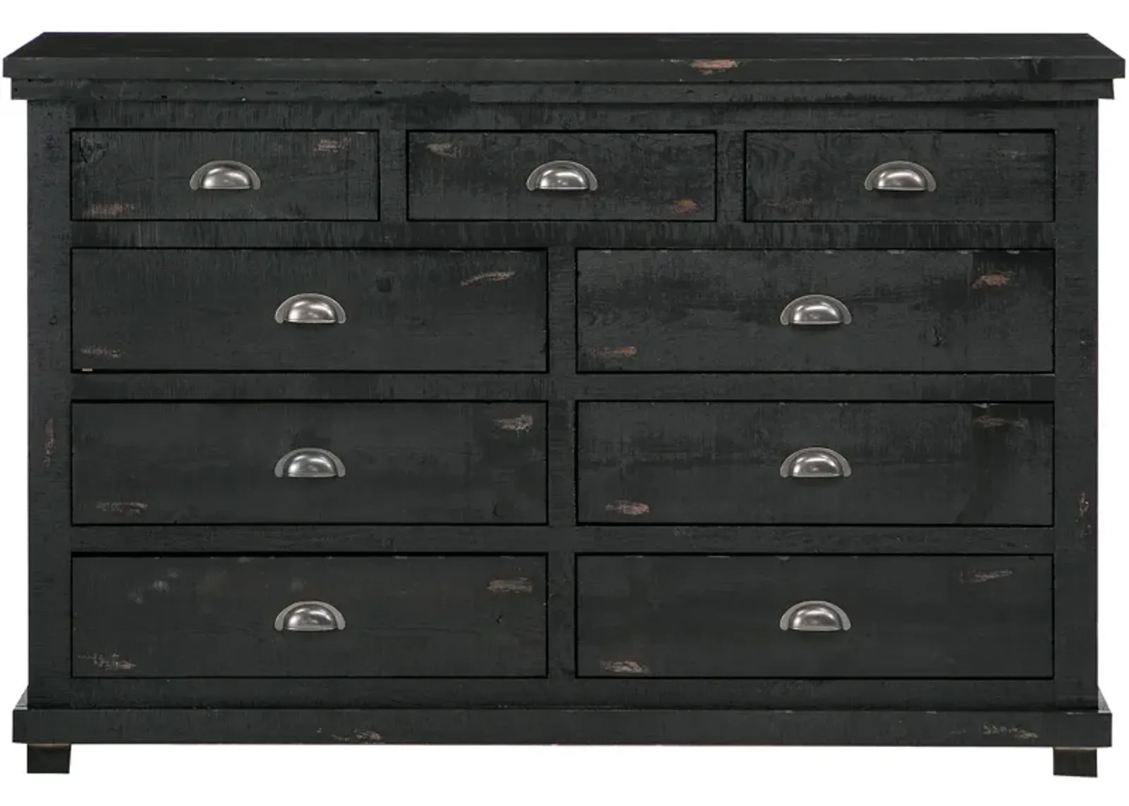 | Willow Dresser | Distressed Black