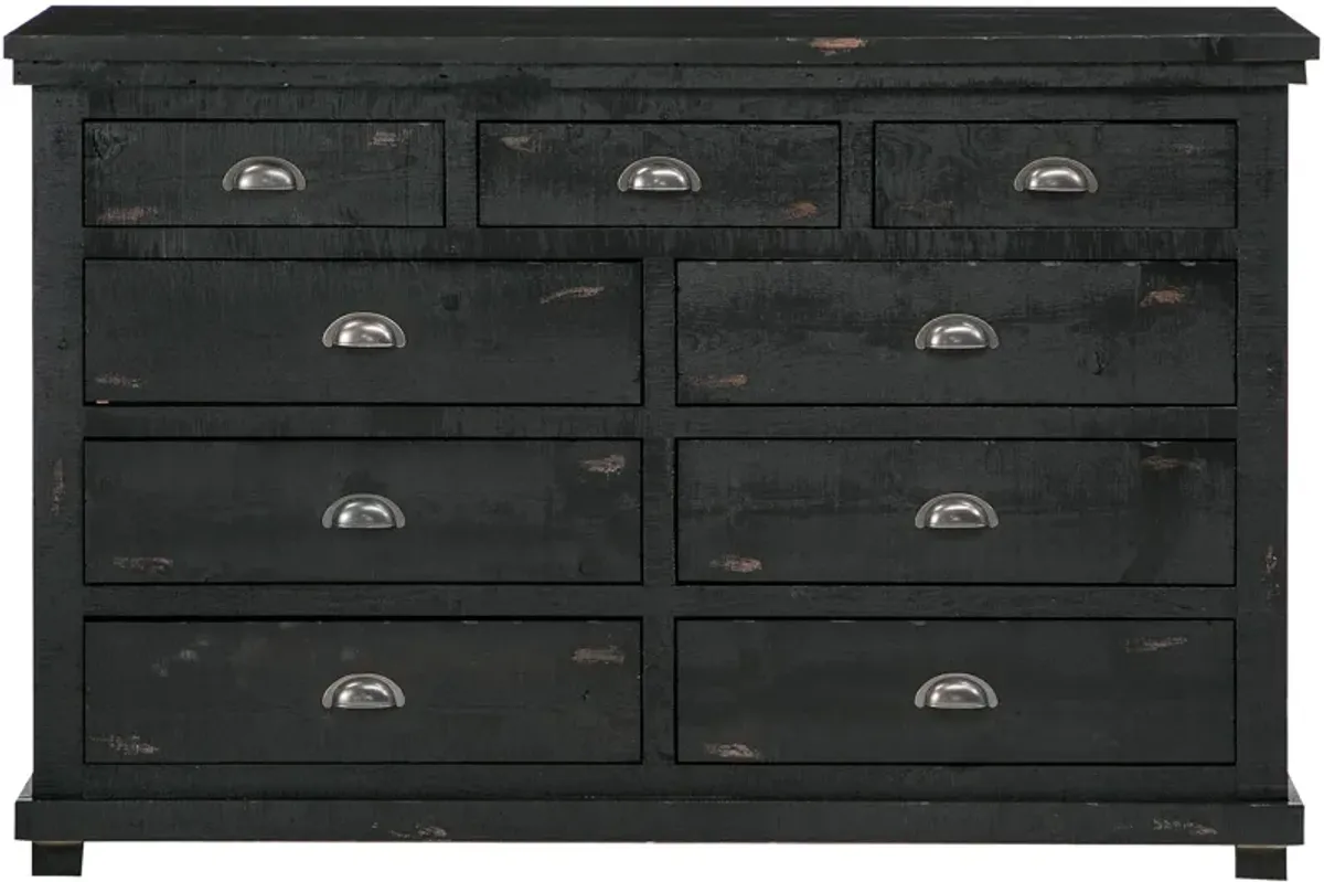 | Willow Dresser | Distressed Black