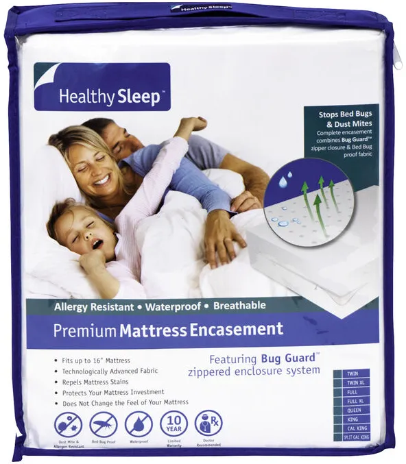 Healthy Sleep Rest And Protect Full 5-Sided Mattress Encasement 