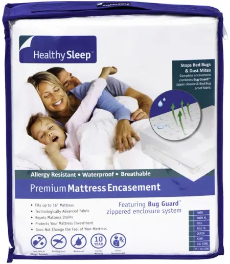 Healthy Sleep Rest And Protect California King 5-Sided Mattress Encasement 