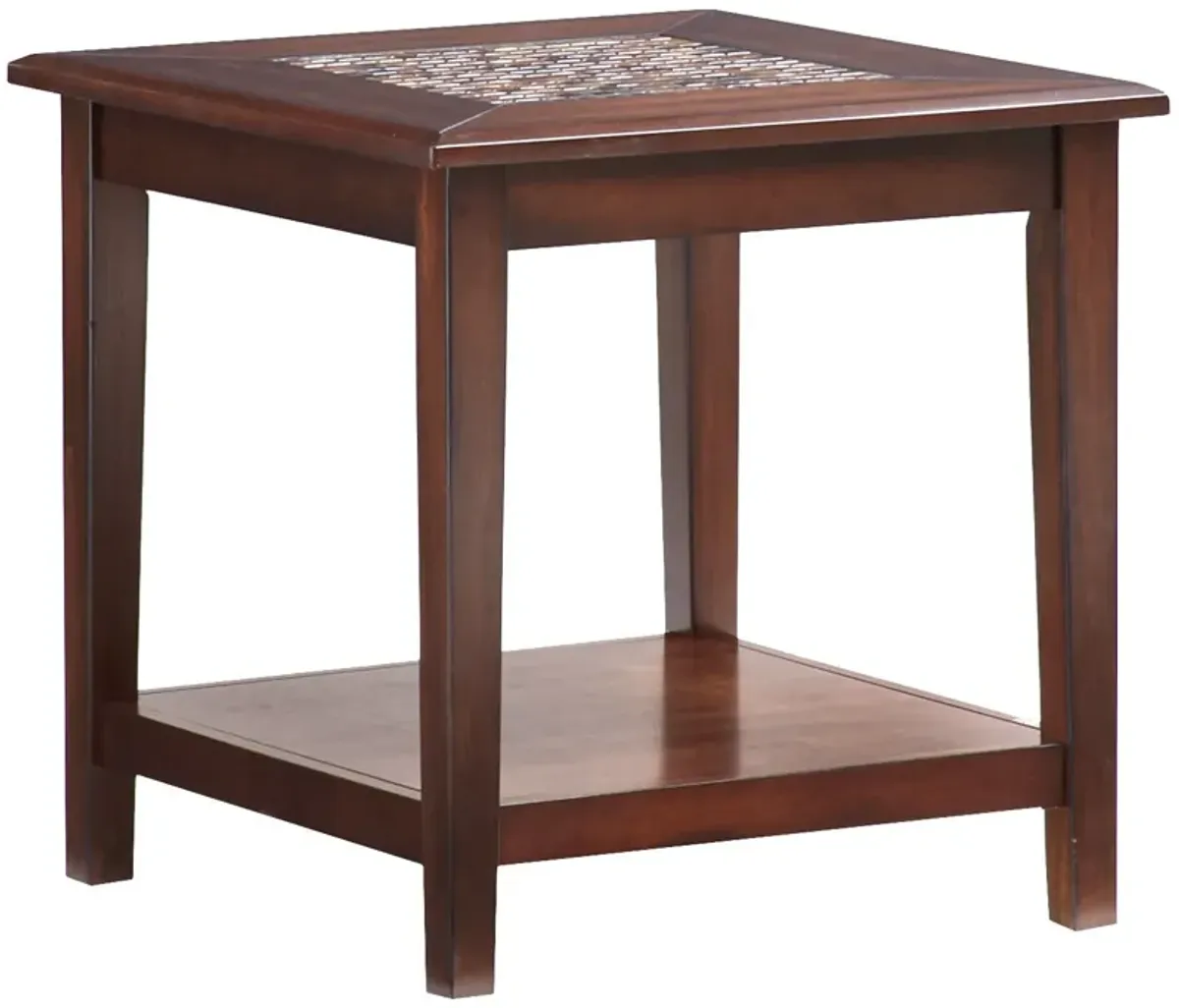 | Mosaic End Table | Baroque Brown