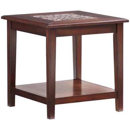 Mosaic Baroque Brown End Table