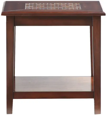 Mosaic Baroque Brown End Table