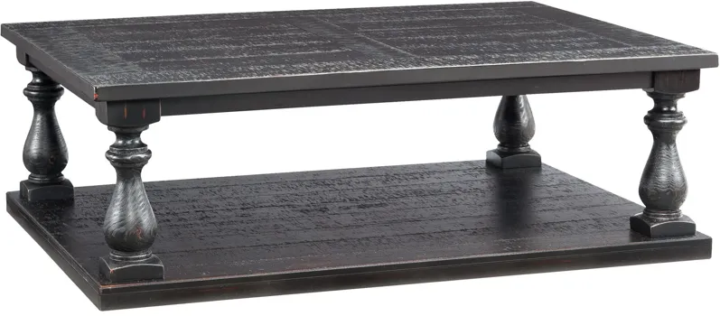 Ashley Furniture | Mallacar Plank Coffee Table | Black