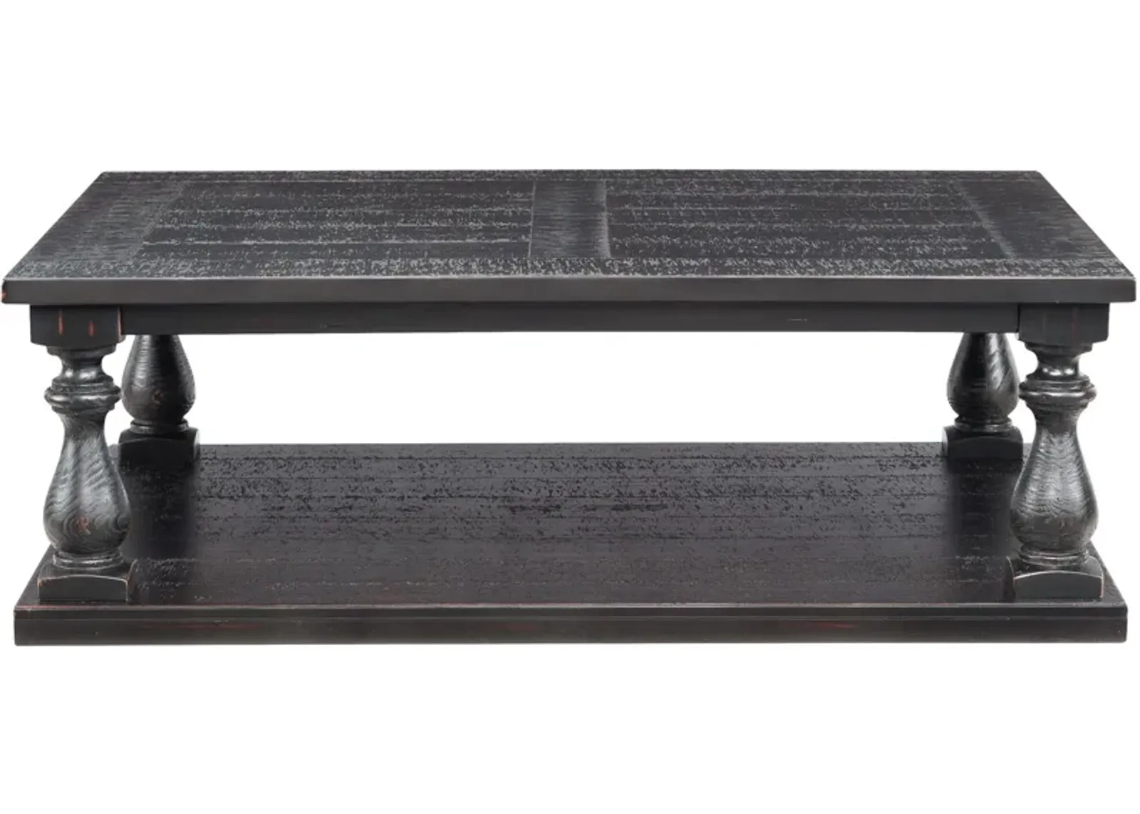 Ashley Furniture | Mallacar Plank Coffee Table | Black