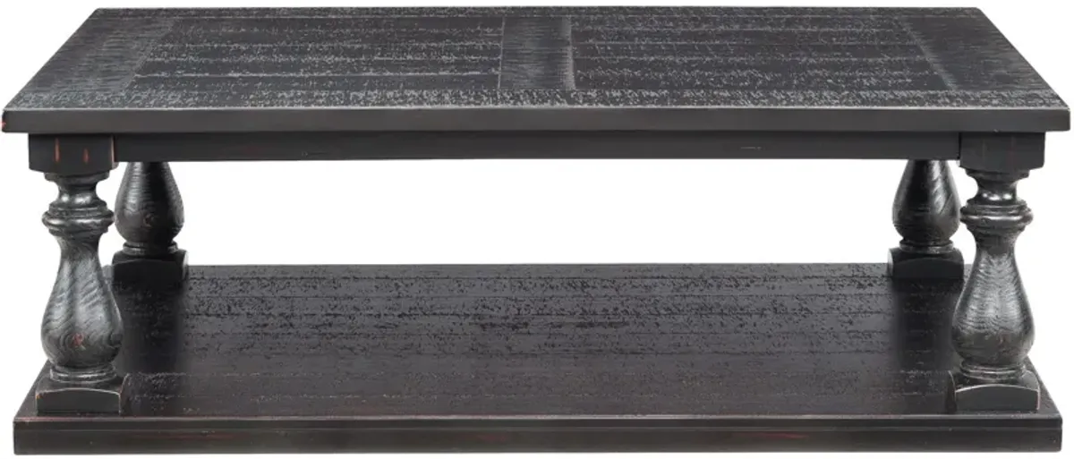 Ashley Furniture | Mallacar Plank Coffee Table | Black