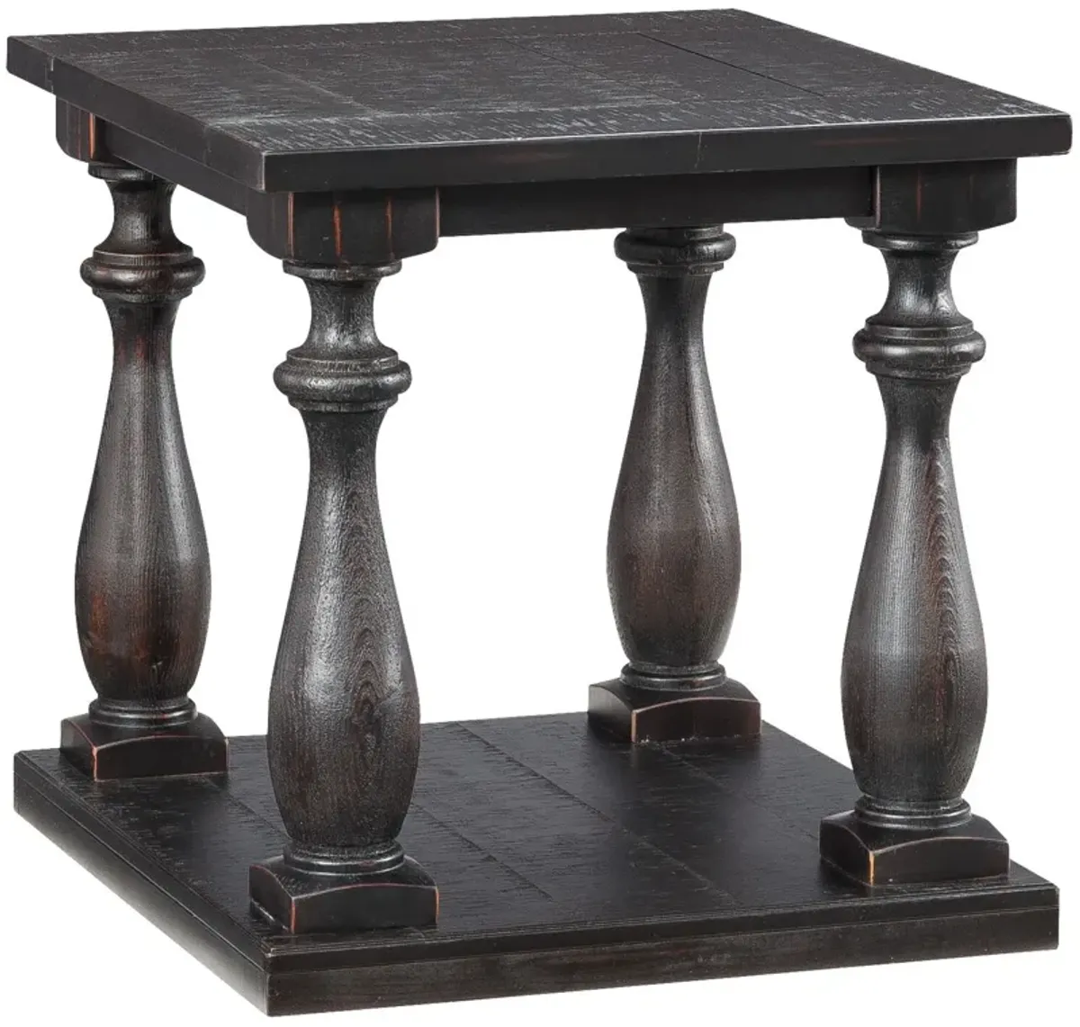 Ashley Furniture | Mallacar Plank End Table | Black