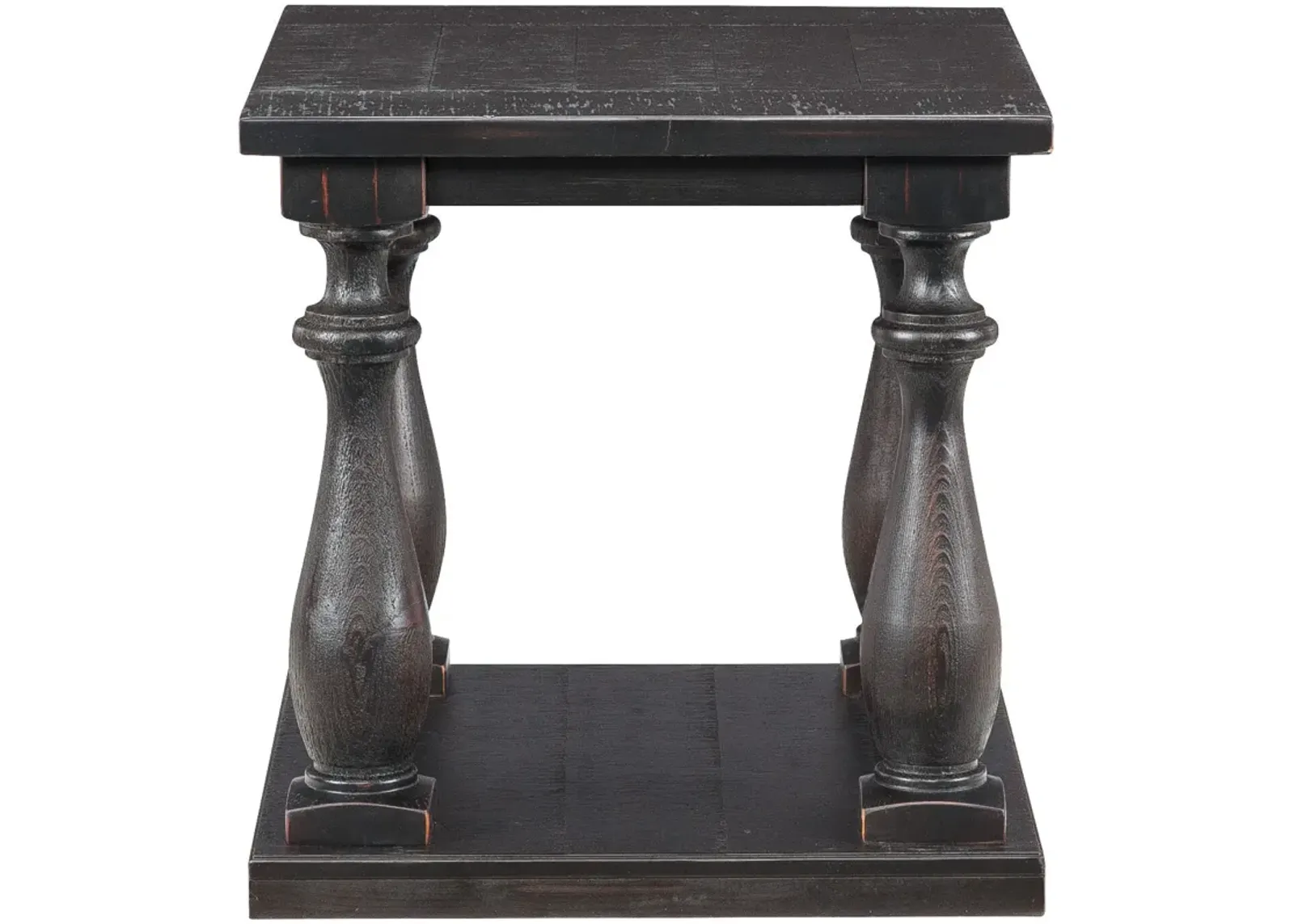 Ashley Furniture | Mallacar Plank End Table | Black