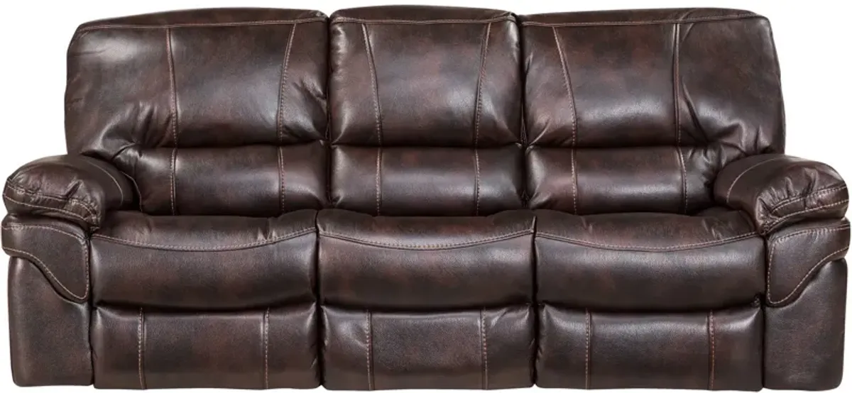 Valdez Power Plus Headrest Reclining Sofa | Brown