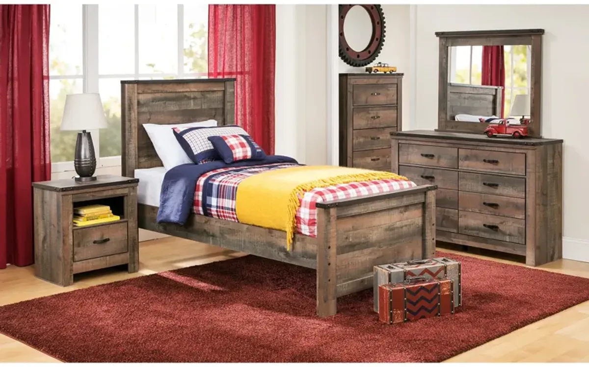 Trinell Panel Bed